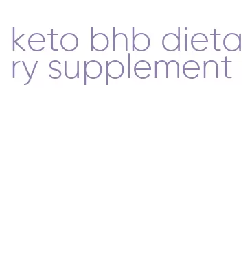 keto bhb dietary supplement