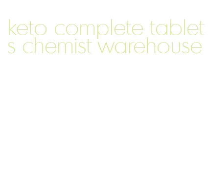 keto complete tablets chemist warehouse