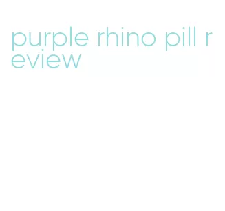 purple rhino pill review