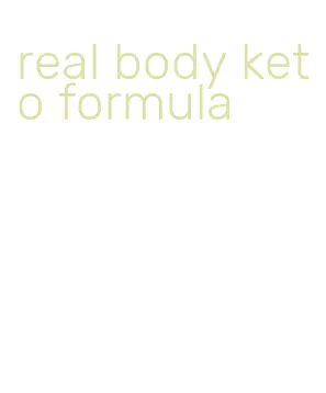 real body keto formula