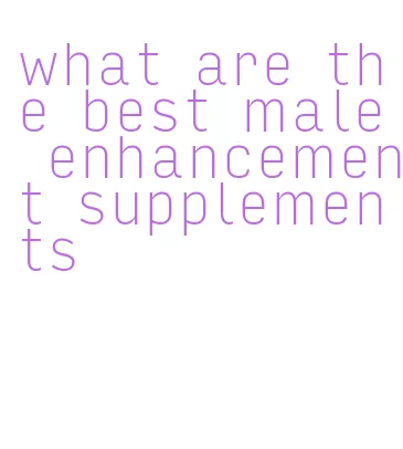 what are the best male enhancement supplements