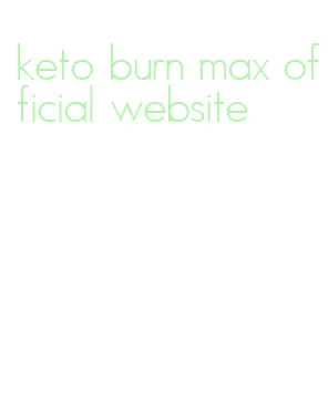 keto burn max official website