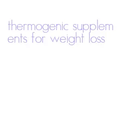 thermogenic supplements for weight loss