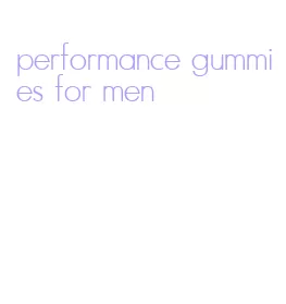 performance gummies for men