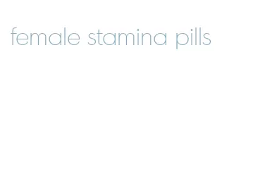 female stamina pills