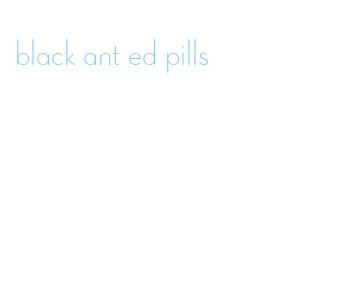 black ant ed pills