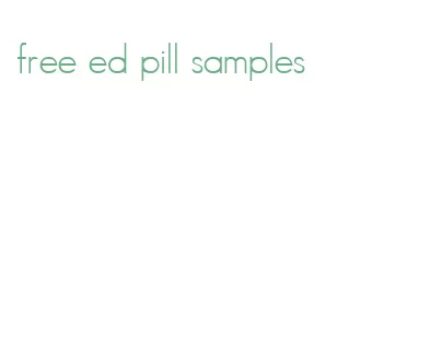 free ed pill samples