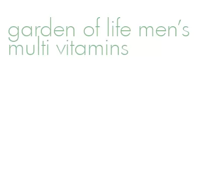 garden of life men's multi vitamins