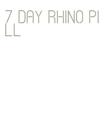 7 day rhino pill