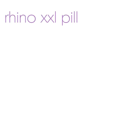 rhino xxl pill