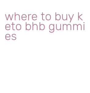where to buy keto bhb gummies