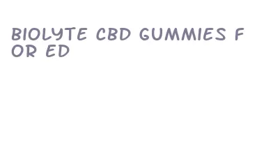 biolyte cbd gummies for ed