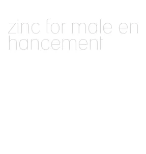 zinc for male enhancement