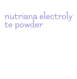 nutriana electrolyte powder