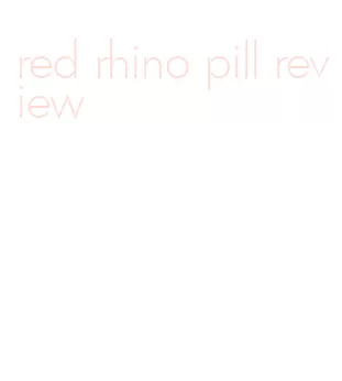 red rhino pill review