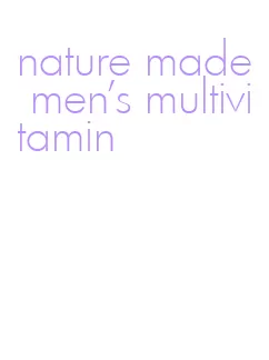 nature made men's multivitamin