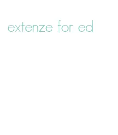 extenze for ed