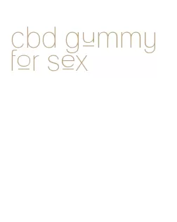 cbd gummy for sex