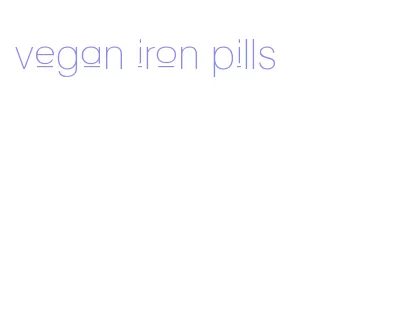 vegan iron pills