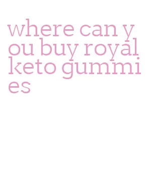 where can you buy royal keto gummies