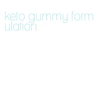 keto gummy formulation