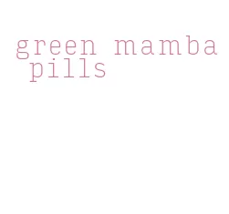 green mamba pills