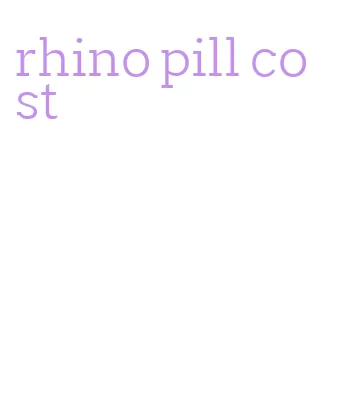 rhino pill cost