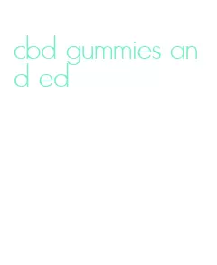 cbd gummies and ed