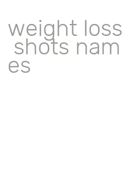 weight loss shots names