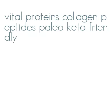 vital proteins collagen peptides paleo keto friendly
