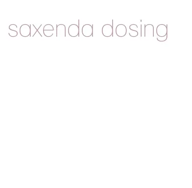 saxenda dosing