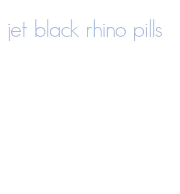 jet black rhino pills