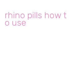 rhino pills how to use