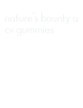 nature's bounty acv gummies