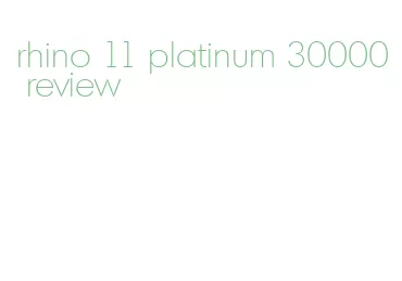 rhino 11 platinum 30000 review