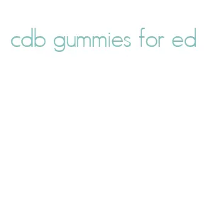 cdb gummies for ed