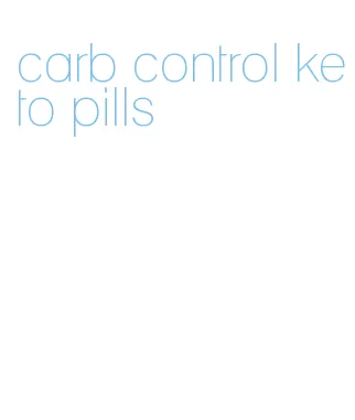 carb control keto pills