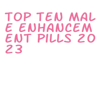 top ten male enhancement pills 2023