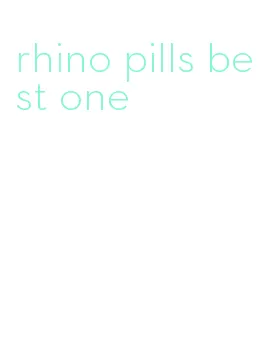 rhino pills best one