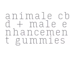 animale cbd + male enhancement gummies