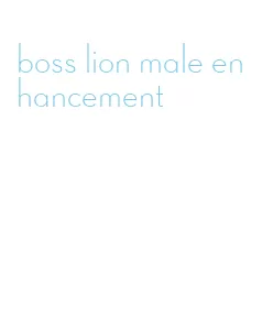 boss lion male enhancement