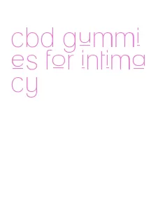 cbd gummies for intimacy