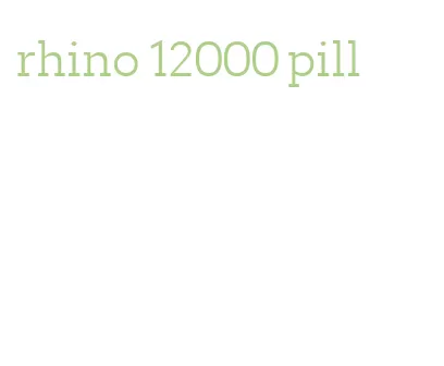 rhino 12000 pill