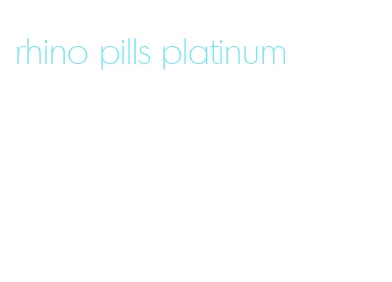 rhino pills platinum