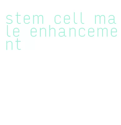 stem cell male enhancement