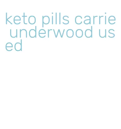 keto pills carrie underwood used