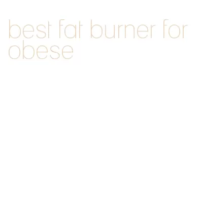 best fat burner for obese
