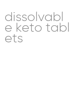 dissolvable keto tablets