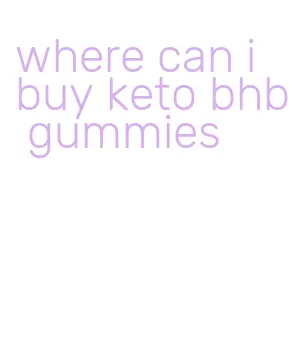 where can i buy keto bhb gummies