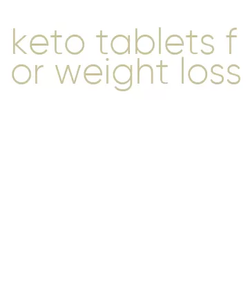 keto tablets for weight loss
